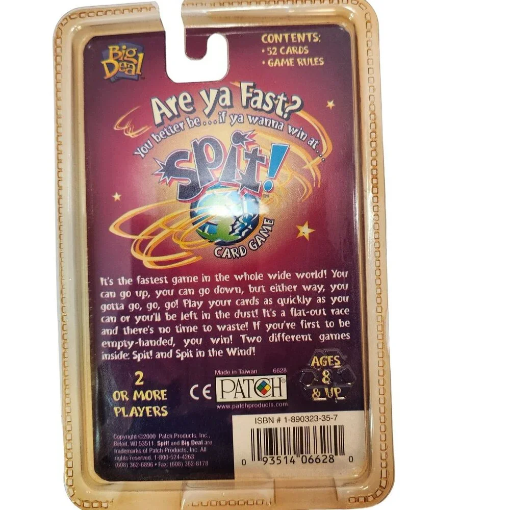 Big Deal SPIT The Fastest Game in the Whole World Card Game New Sealed